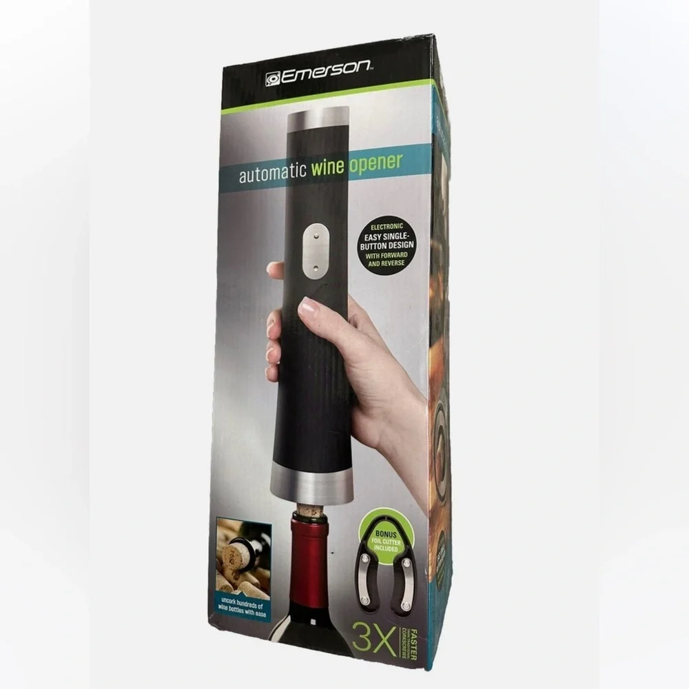 Emerson Black Automatic Wine Opener